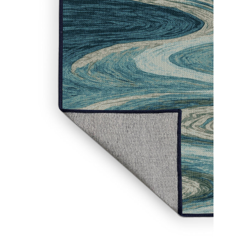  Tapis hawaïen lavable River Flows, Rectangulaire 2 pi x 3 pi