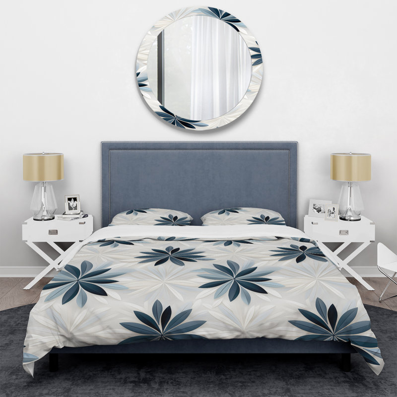 Nordic Tranquility - Ensemble de housse de couette géométrique - Microfibre de polyester