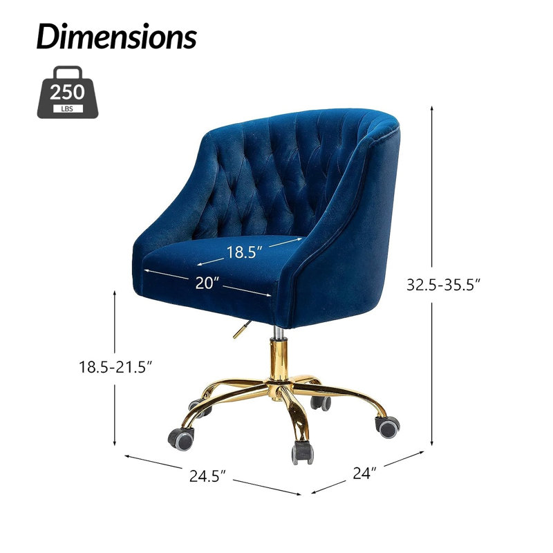 Concetta Task Chair, Navy