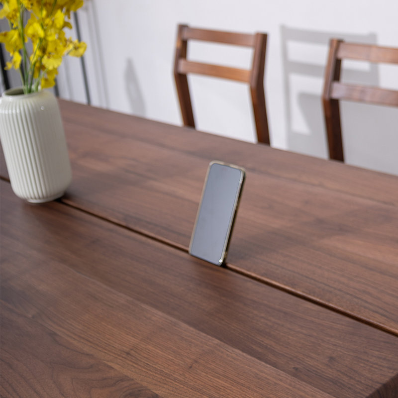 Nordic style modern all solid wood dining table, 29.5"H x 86.6"L x 37.4"W