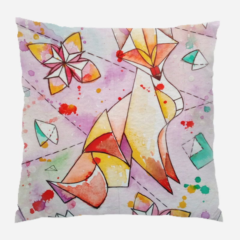 Outdoor Reversible Throw Pillow, Microsuede, Indoor