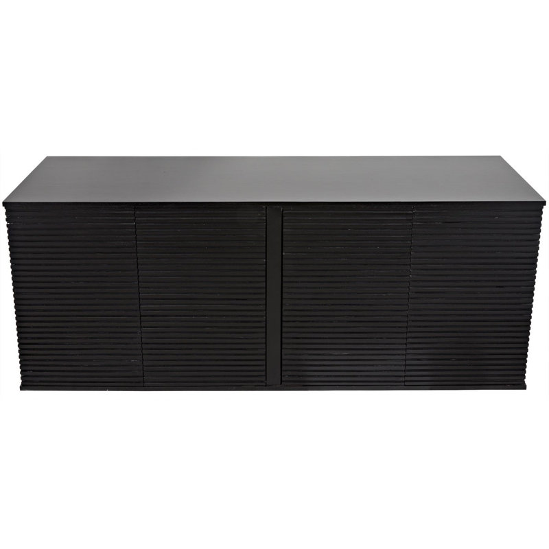 Smith 74'' Hand-Finished Walnut Wood Sideboard