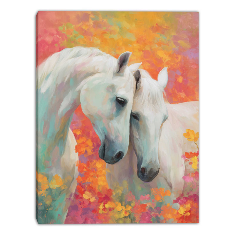 «Quiet Bond», art mural sur toile tendue, L 30 po x H 40 po x P 1,5 po