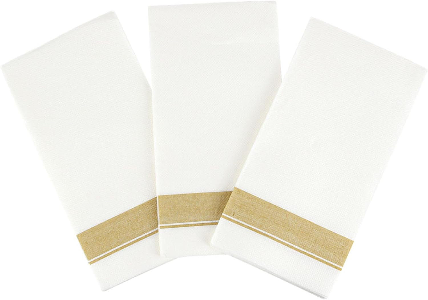 600 Napkins, White Linen-Like Premium Paper Beverage/Cocktail Napkins