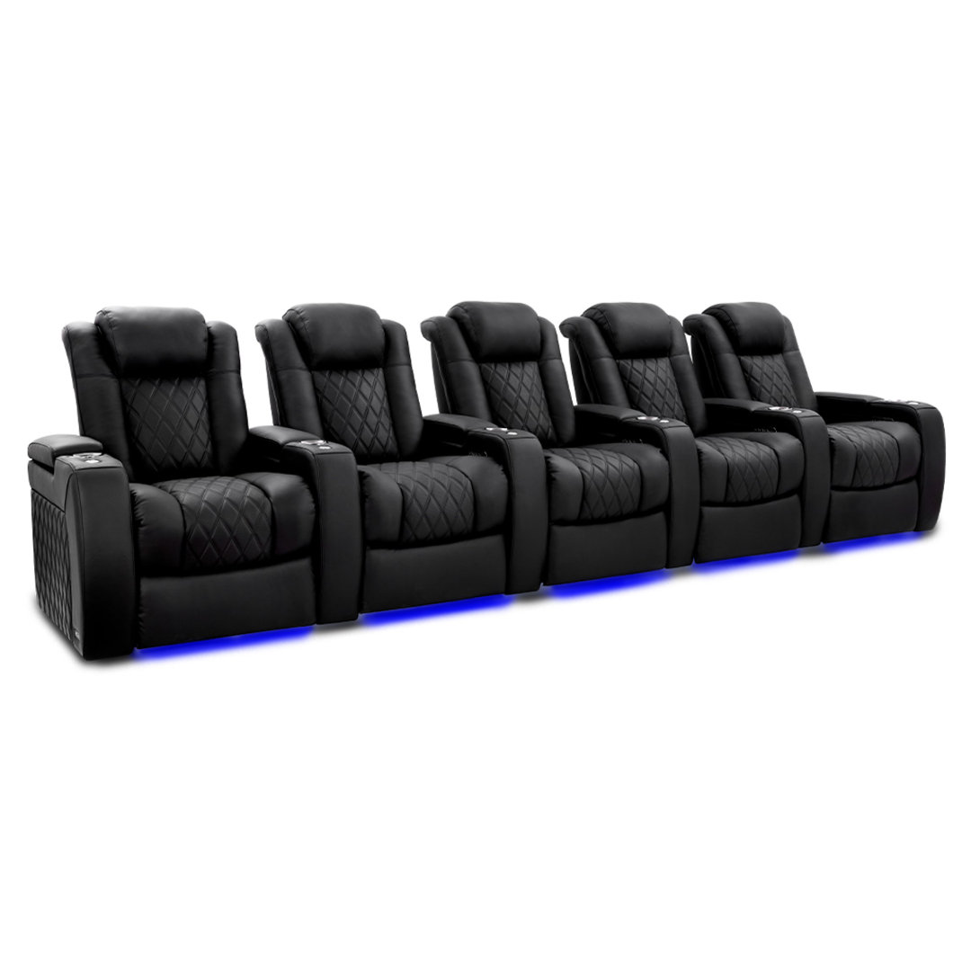 Upholstered Home Theater Seating with Cup Holder Valencia Theater Seating