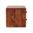 Solid Wood Chestnut Nightstand, Wall-Mounted, 2-Drawers, Brown