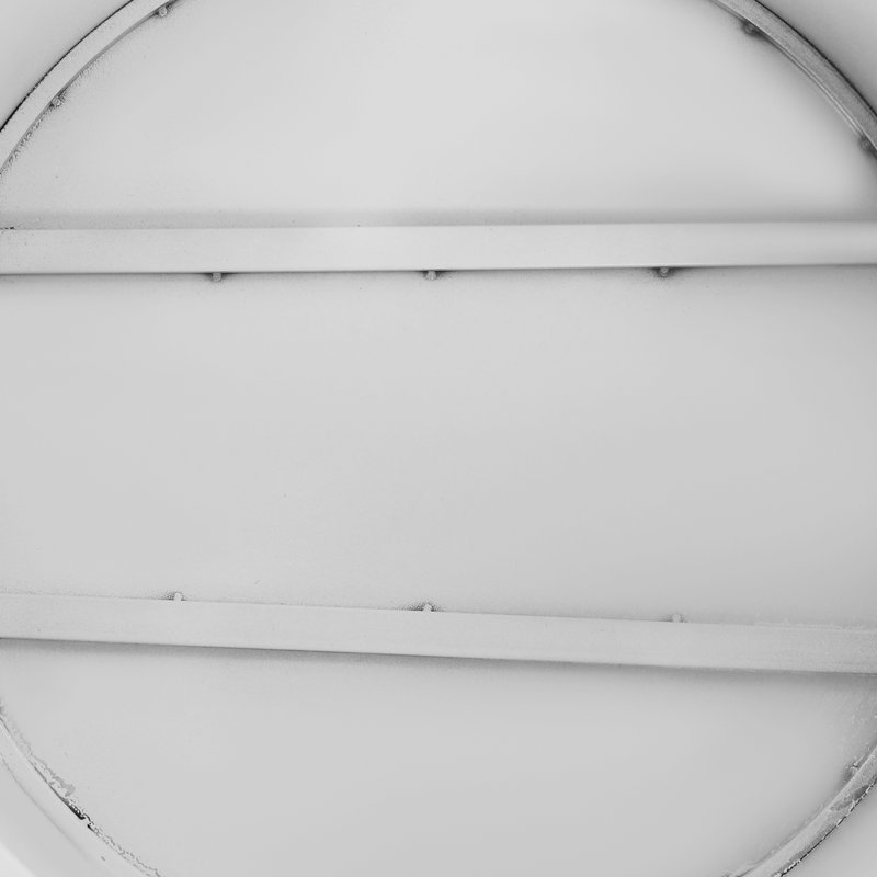Présentoir rond à piédestal, Blanc