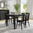 Solid Wood Commercial Grade Dining Table with Turned Legs-492009500-507436987