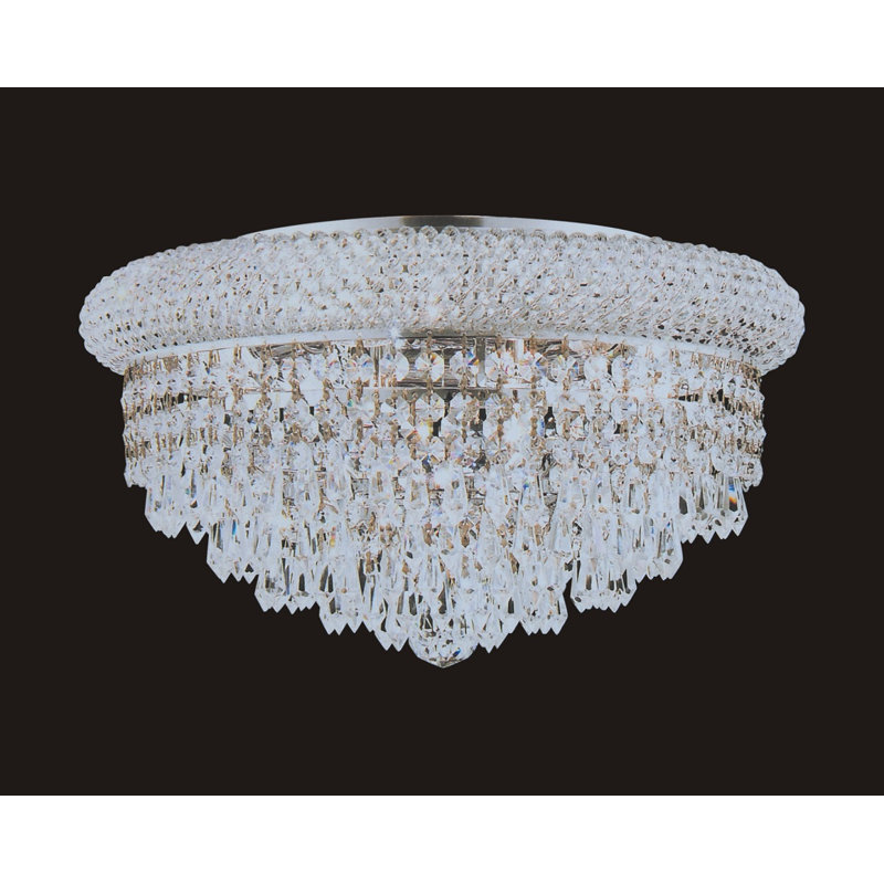 Plafonnier encastré 8 lumières Bagel, Chrome