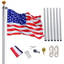 Wayfair  Free Standing Flag Pole Flags & Flagpoles You'll Love in 2024