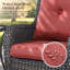 Chaise d'extérieur en osier / rotin avec coussins Lucama-1413351500-1413297485
