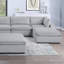 Ensemble de canapé modulaire en velours côtelé 7 pièces gris foncé 2X