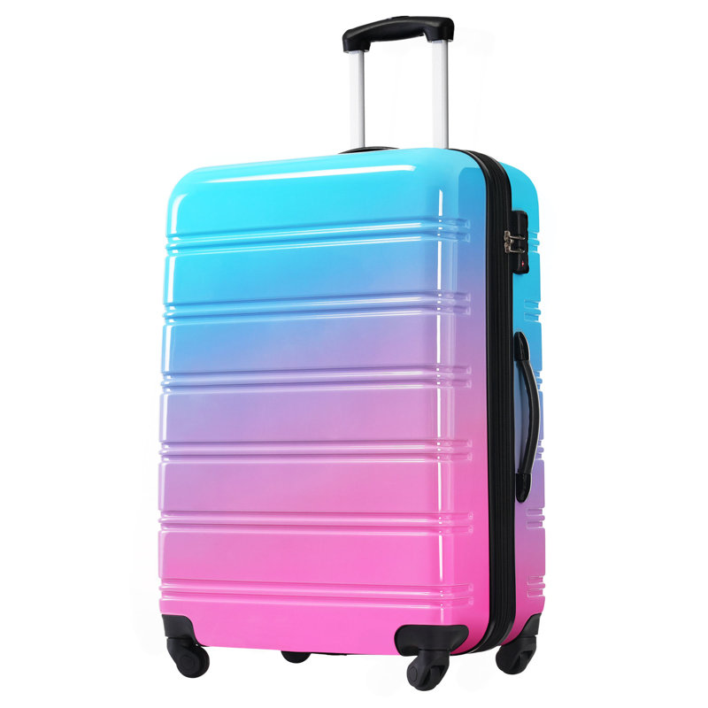 Valise extensible 3 pièces à roulettes Hardshell avec roulettes pivotantes et verrou TSA léger