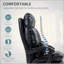 Chaise de bureau rembourrée à dossier haut avec repose-pieds