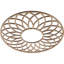 Médaillon de plafond 18 po x 18 po x 6 1/8 po x P 3/8 po Hickory-63411904-63411920