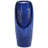 32" Tall Oversized Ceramic Water Fountian, Weather Resistant Floor Fountain with Light, Tropical Leaf Pattern