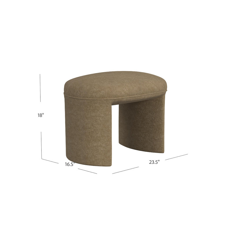 Repose-pieds avec repose-pieds Max, 24 po, brun, Brun moka