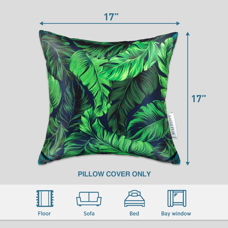 Coussins décoratifs, vert tropical
