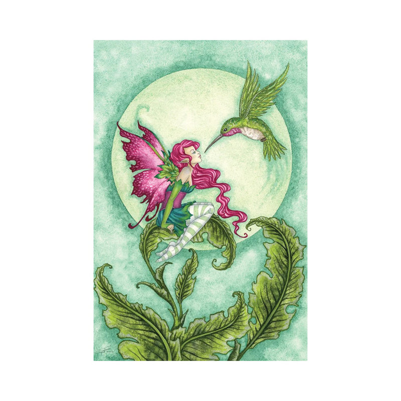 «Flirting» par Amy Brown, reproduction d'art sur toile tendue, H 40 po x l 26 po x P 1,5 po