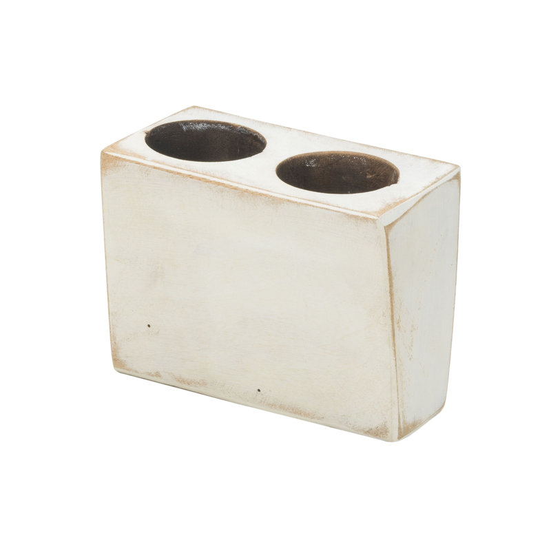 5'' H Wood Tabletop Votive Holder
