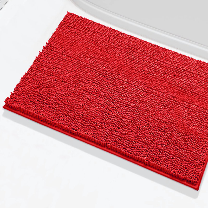 Tapis de salle de bain 30 po x 20 po, Rouge