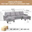 Canapé modulaire rembourré 3 pièces Laith-1203979038