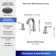Widespread 2-handle Bathroom Faucet with Drain Assembly