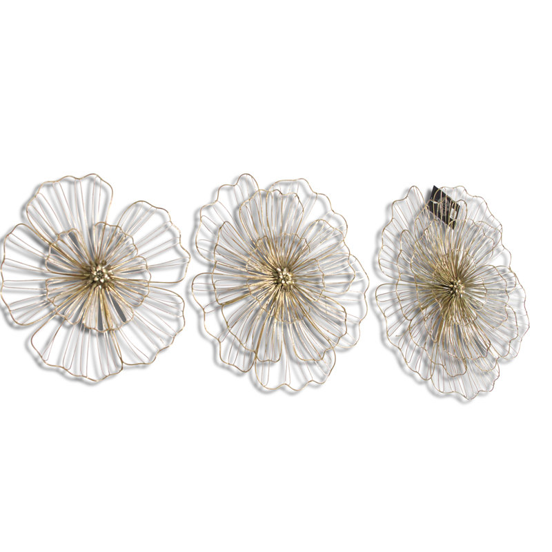 Glam Plants & Flowers Wall Decor on Metal