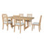 Ensemble de table de salle à manger extensible Venn avec chaises rembourrées-1750188010-1777429041