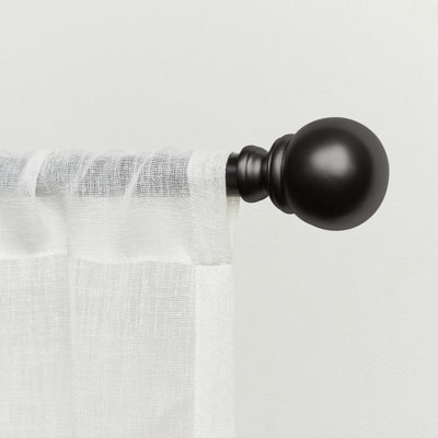 Ensemble de tringle à rideaux et de faîteaux coordonnés de 1 po Deantrei