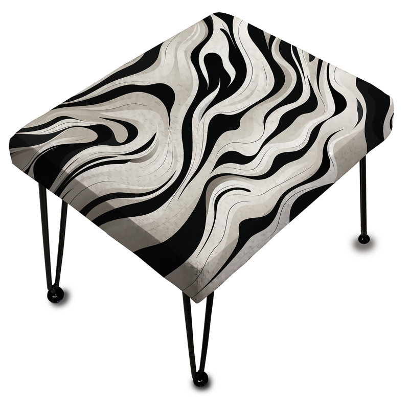 Minimalist Sophistication - Repose-pieds rectangulaire abstrait