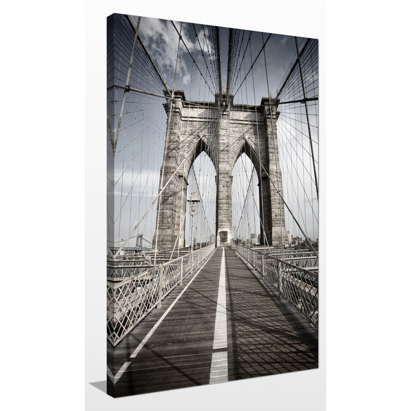 « brooklyn bridge vi », reproduction de photo sur toile enroulée, H 60 po x l 36 po x P 1,5 po