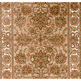 High-Quality Hand-Knotted Camel And Ivory Area Rug