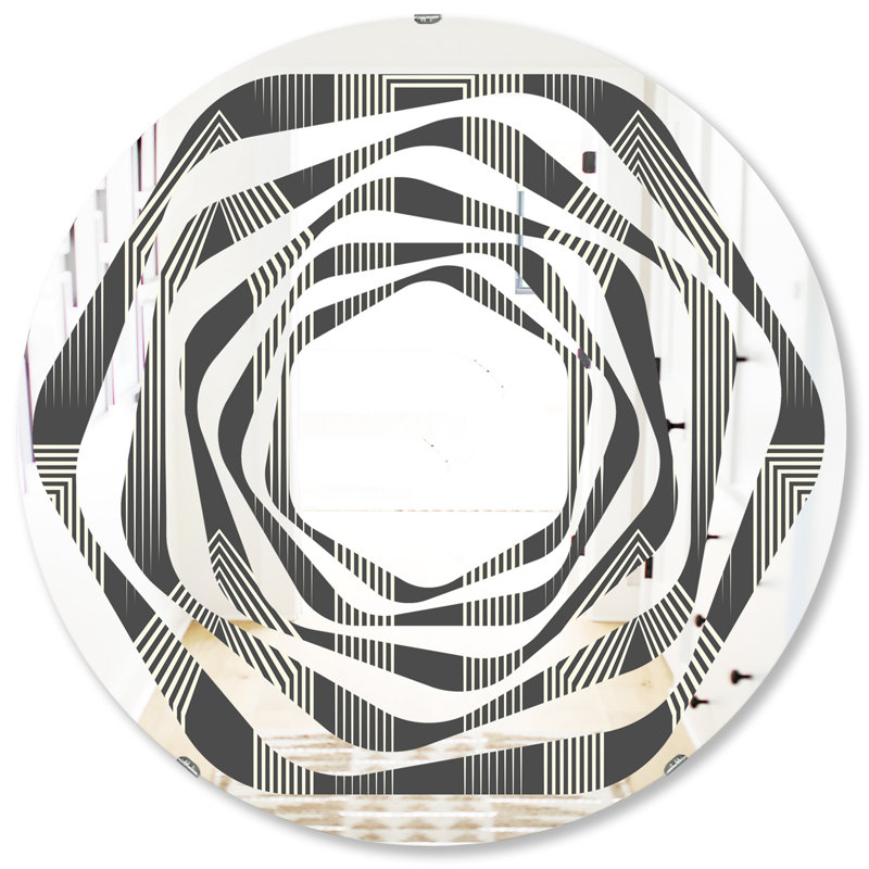 Miroir mural Whirl Minimal Design III, H 31,5 po x l po