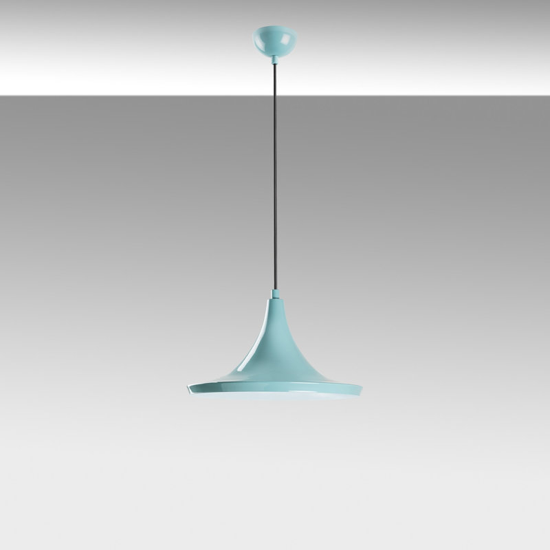Lustre turquoise élégant, hauteur réglable 11,8 po x 7,9 po | Corps en métal, douille E27 de 40 W maximum | Idéal pour la salle à manger, le salon et le vestibule | Design moderne, décor élégant, installation facile