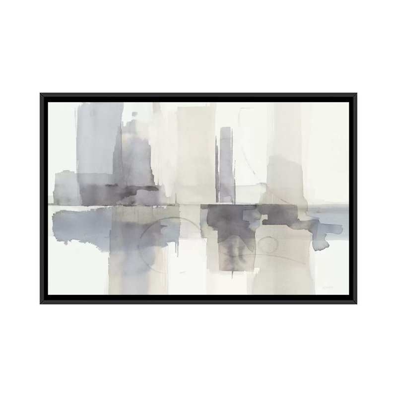 «Improvisation II» par Mike Schick, impression sur toile tendue, H 32 po x l 48 po x P 1,5 po, Toile avec cadre noir