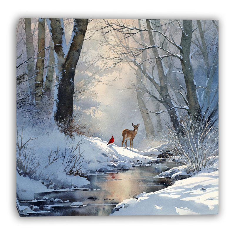 «Morning Light over Snowy», art mural sur toile tendue, H 20 po x l 20 po