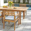Chaise de terrasse avec coussin Lilliet Eucalyptus