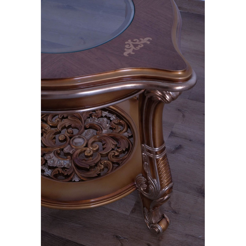 Saint Germain Glass End Table