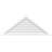 Triangle Surface Mount Functional Brickmould Sill Frame PVC Gable Vent 11/12 Pitch-43316127