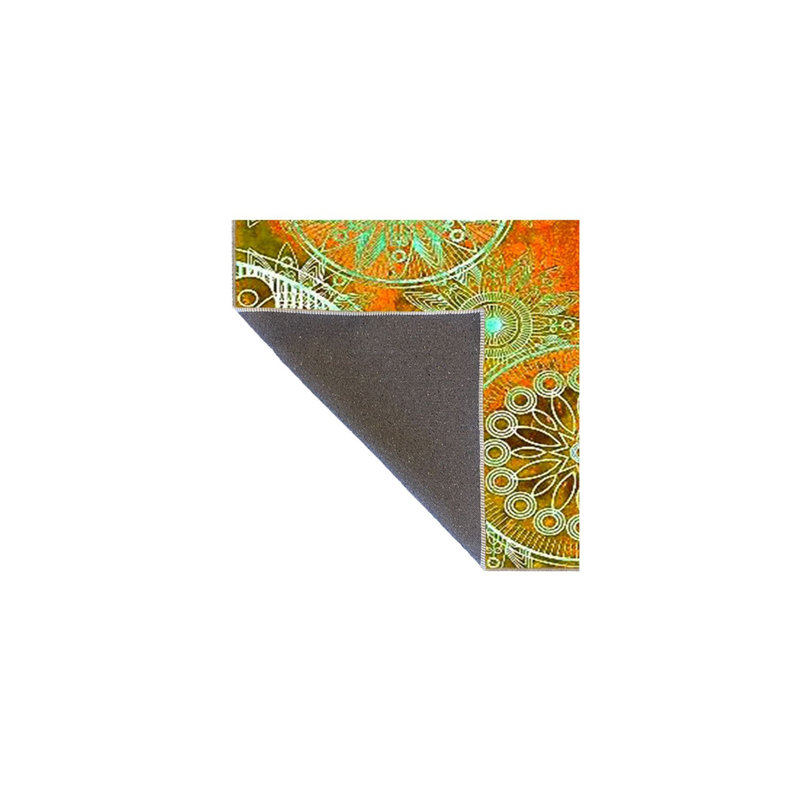 Tapis lavable à motif floral Star, Tapis de couloir 4 pi 11 po x 9 pi 10 po inclus