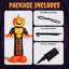 Décoration d'Halloween gonflable citrouille squelette 12 pi avec lumières DEL 12 pi