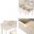 39.4'' W Luxury Vanity Desk - Champagne Finish - Round Mirror, Height-Adjustable & 4 Drawers-2107520770