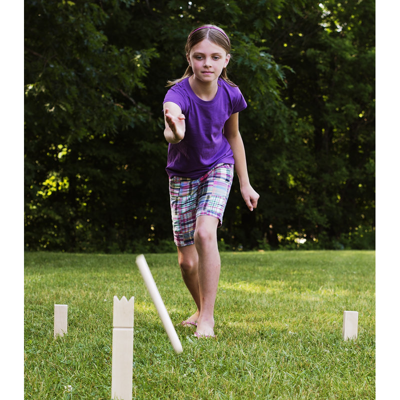 KOOB The Viking Game Solid Wood Kubb with Carrying Case