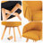 Fegan Swivel Linen Upholstered Back Side Chair-879140303-913849422