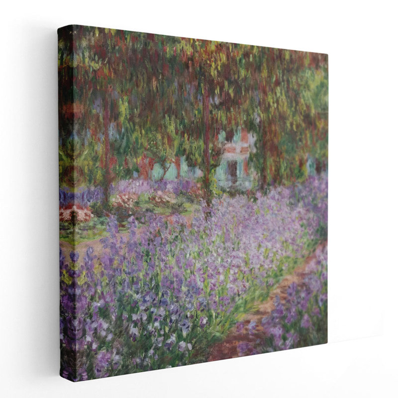 Iris in Monet's Garden, 1900 - reproduction d'art sur toile, H 20 po x l 20 po