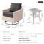 Chaise longue d'extérieur pivotante en osier Daimyan-1460161753