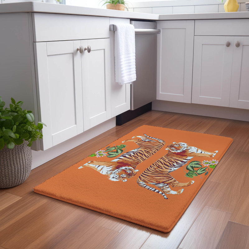 Animal Print Area Rug, Kelly, Rectangle 1'8" x 2'6"