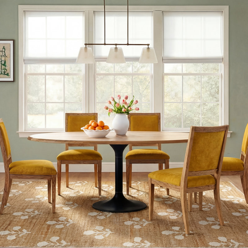 Collie Victorine Modern Dining Table, Wood, 30"H x 71"W x 36"D