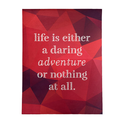 Tapis en poly-chenille life quote